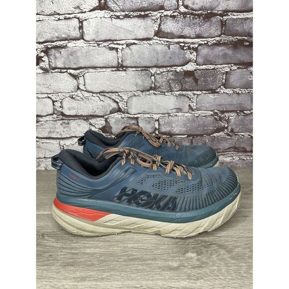 Hoka One One Bondi 7 110518 RTOS Blue Synthetic Running Shoes Men 10.5 US/44 2/3 main image 9